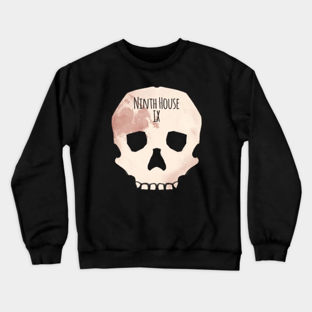 Ninth House - Gideon the Ninth Inspired Skull Crewneck Sweatshirt by livelonganddraw